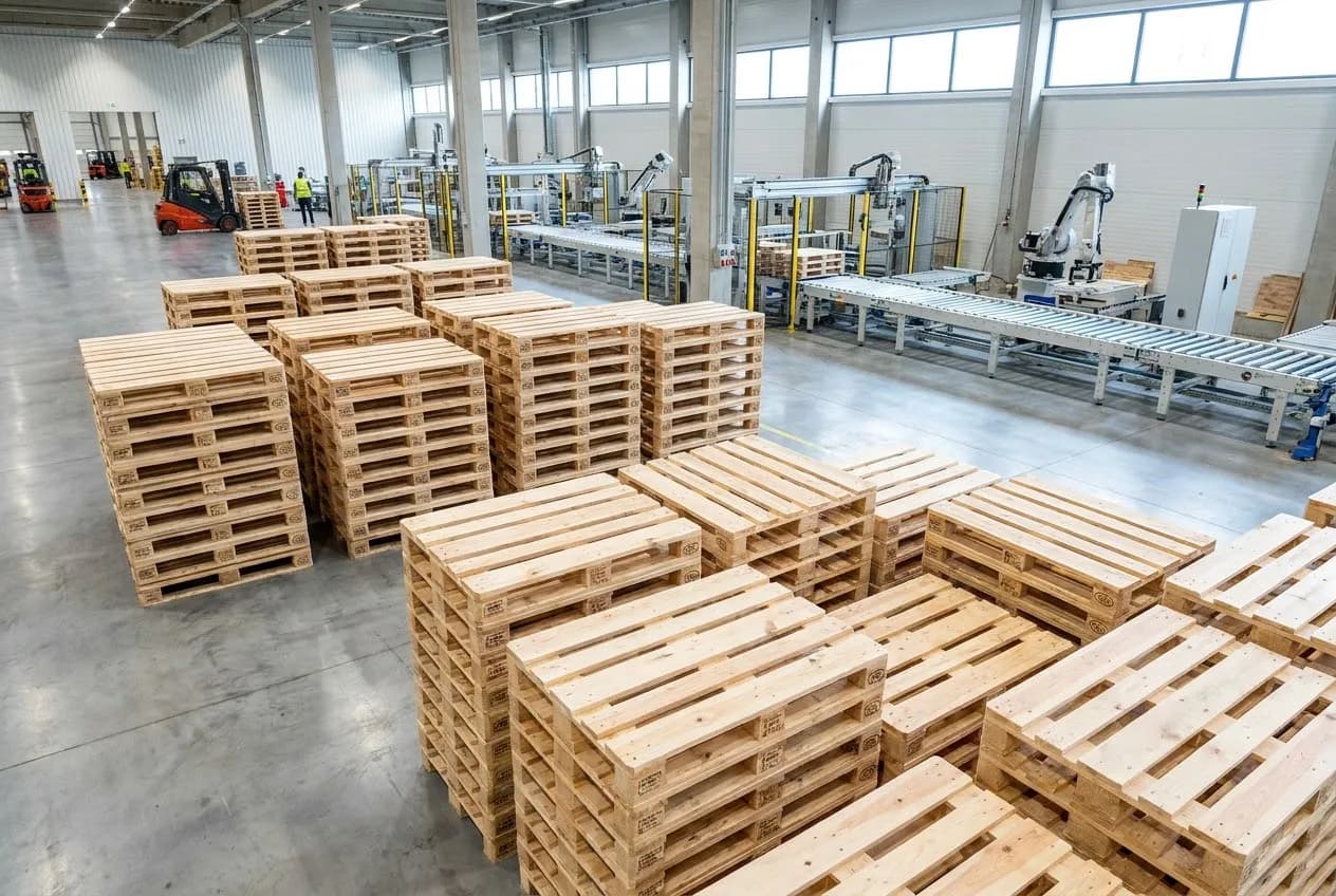 CUNG ỨNG PALLET GỖ & KIỆN LOGISTICS XUẤT KHẨU